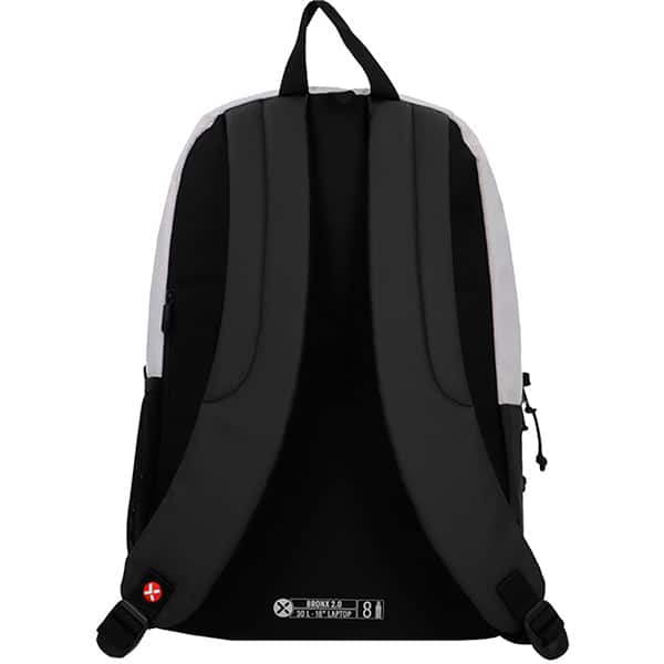 Mochila para Notebook de até 16" em poliéster, Bronx 2.0, Branco e Laranja, Xtrem - PT 1 UN Mochila para Notebook de até 16" em poliéster, Bronx 2.0, Branco e Laranja, Xtrem - PT 1 UN