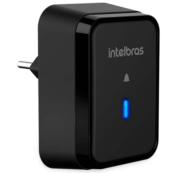 Campainha sem fio com bateria, CIB 101S, Preta, 4520064, Intelbras - CX 1 UN