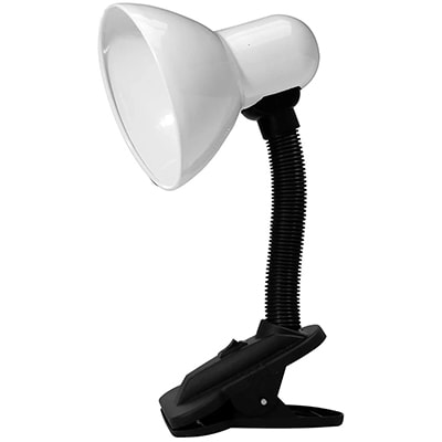 Luminária de mesa viking tipo clip 30w branca LM1211 Luminatti CX 1 UN