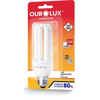 Lâmpada eletrônica 3U 20w x 220v 04032 Ourolux BT 1 UN