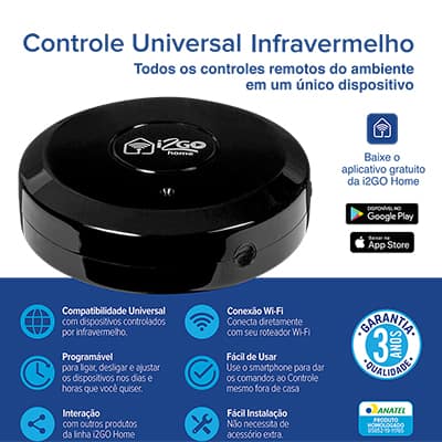 Controle Smart infrav. wi-fi I2GOTH717 I2Go CX 1 UN