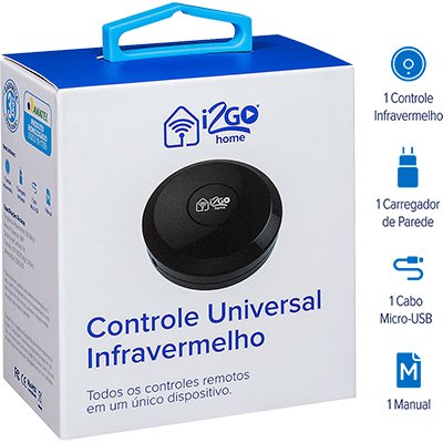 Controle universal IR Smart wi-fi I2GOTH717 I2Go CX 1 UN