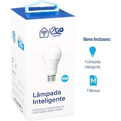 Lâmpada Smart Wi-Fi N 10w 806 Lumens bivolt I2GOTH716 I2Go CX 1 UN