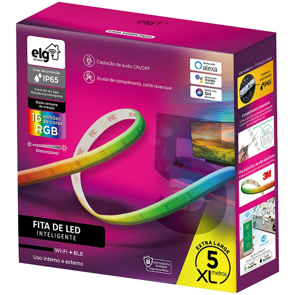 Kit Fita De Led Smart Inteligente Wi-Fi Rgb Jogo De Dardos Profissional  42Cm Com 6 Dardos Grande Aro De Metal Dupla Face - Atrio - Fita de LED  inteligente - Magazine Luiza