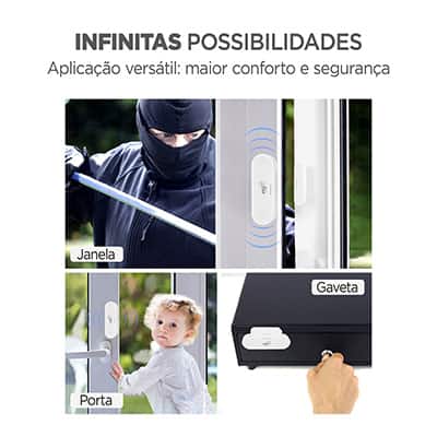 Sensor magnético de abertura Smart, SHSM501, Elg - CX 1 UN