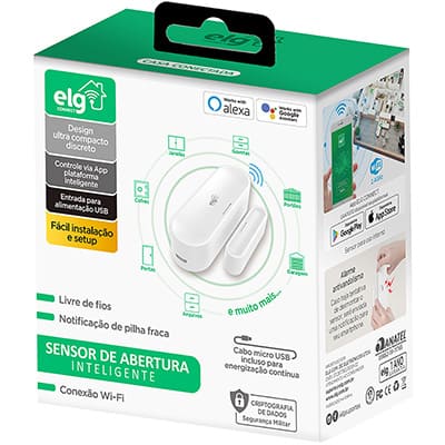 Sensor magnético de abertura Smart, SHSM501, Elg - CX 1 UN