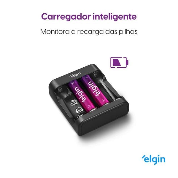 Carregador para pilha e Bateria AA/AAA, 46RSCUSB00, Elgin - BT 1 UN