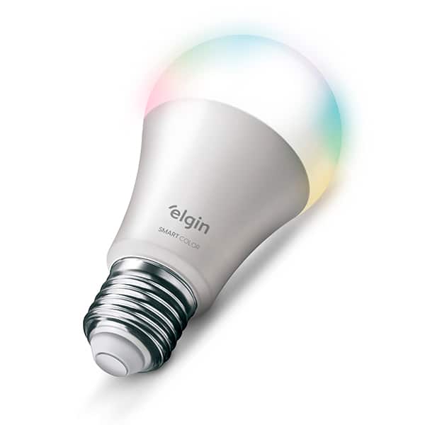 Lâmpada Inteligente Smart LED WiFi 10W A60 Smart Color, Bivolt, 48BLEDWIFI, Elgin - CX 1 UN Lâmpada Inteligente Smart LED WiFi 10W A60 Smart Color, Bivolt, 48BLEDWIFI, Elgin - CX 1 UN