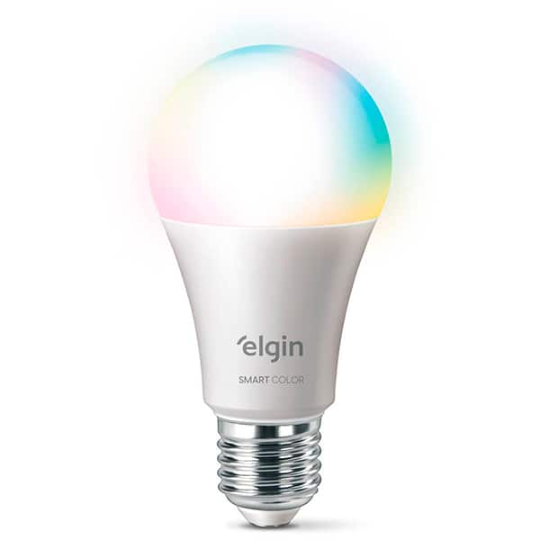 Lâmpada Inteligente Smart LED WiFi 15W A70 Smart Color, Bivolt, 48BLED15WI, Elgin - CX 1 UN