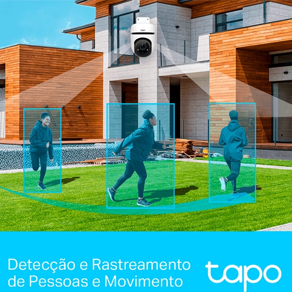 Câmera de Segurança externa IP, Wifi, Visão 360 graus, Full HD 1080p, Visão Noturna e Áudio Bidirecional, TAPO C500, TP-Link - CX 1 UN