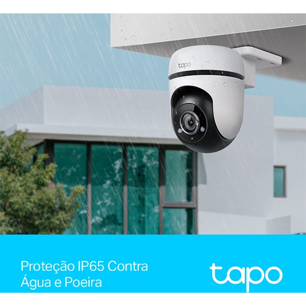 Câmera de Segurança externa IP, Wifi, Visão 360 graus, Full HD 1080p, Visão Noturna e Áudio Bidirecional, TAPO C500, TP-Link - CX 1 UN