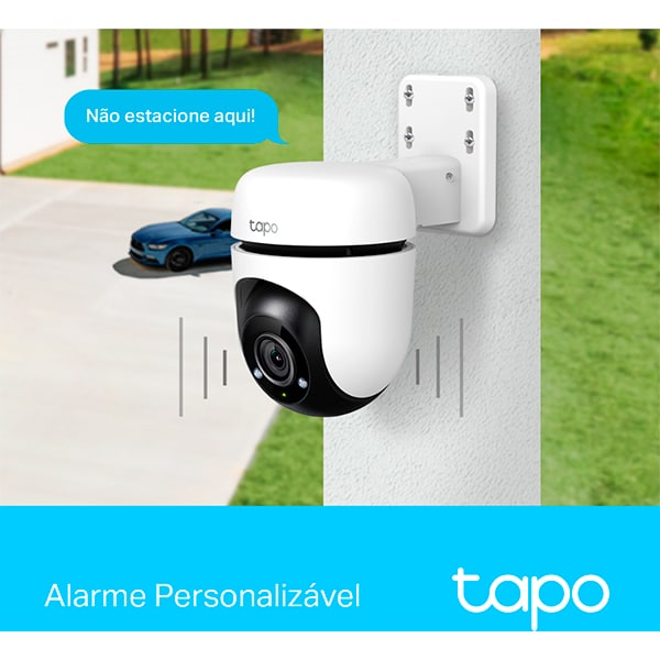 Câmera de Segurança externa IP, Wifi, Visão 360 graus, Full HD 1080p, Visão Noturna e Áudio Bidirecional, TAPO C500, TP-Link - CX 1 UN