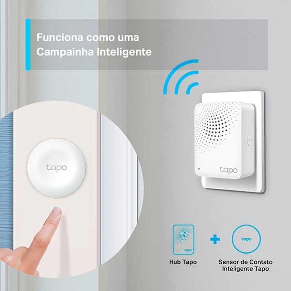 Hub de Automação inteligente com campainha, Branco, Tapo H100, Tp Link - CX 1 UN