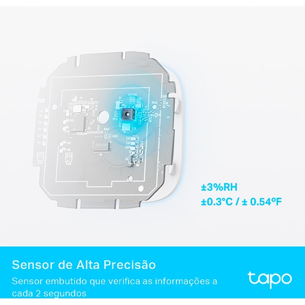 Sensor Inteligente de temperatura e umidade, Tapo T315, Branco, Tp Link - CX 1 UN