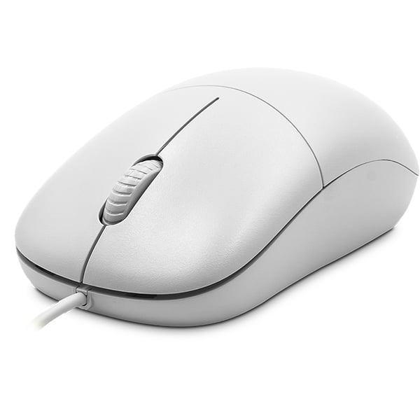 Mouse com fio, 1000 DPI, Branco, MF300W, Ergo - CX 1 UN