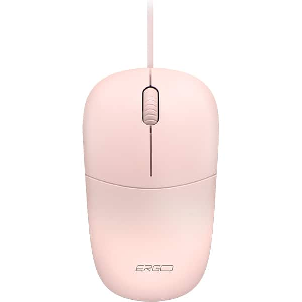 Mouse com fio, 1000 DPI, Rosa, MF300P, Ergo - CX 1 UN