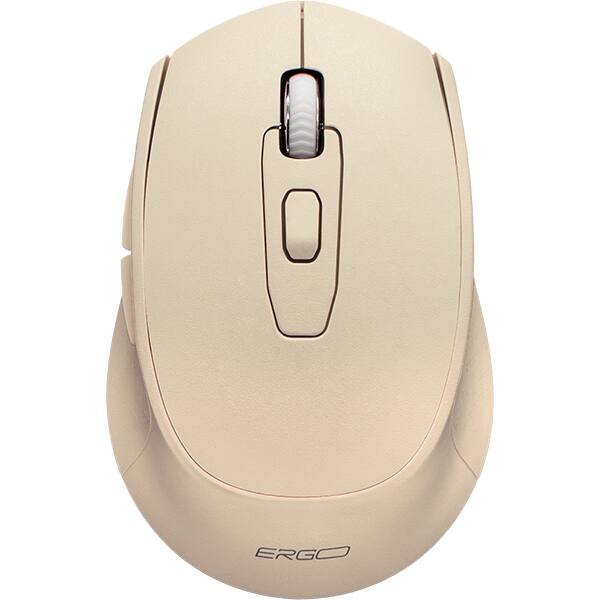 Mouse sem fio, 1600 DPI, Bege, MW7030BG, Ergo - CX 1 UN