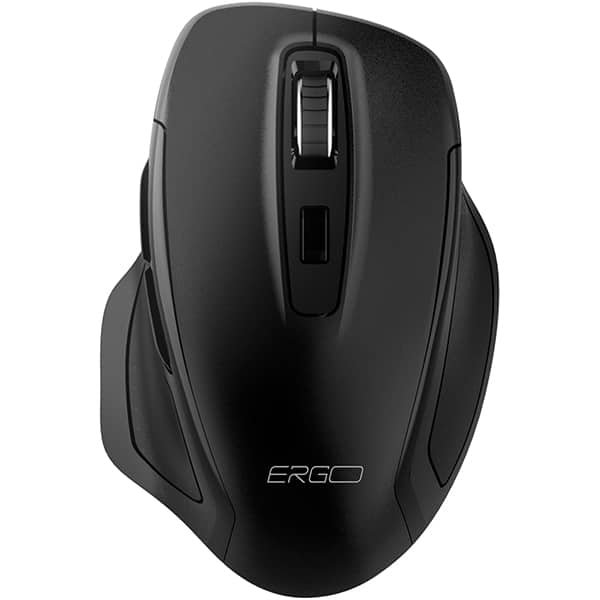 Mouse ergonômico sem fio, 1600 DPI, Preto, MW7052, Ergo - CX 1 UN