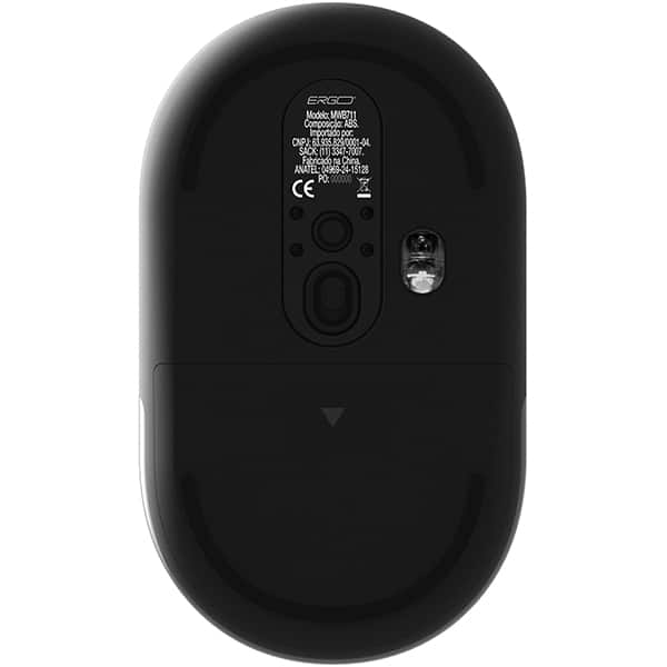 Mouse sem fio, 1600 DPI, Preto, MWB711B, Ergo - CX 1 UN