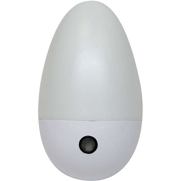 Luz noturna LED com sensor, 4000K,Oval, Branca, Bivolt, 15130007, Taschibra - BT 1 UN