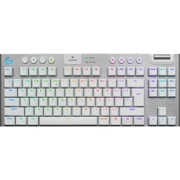 Teclado Mecânico Gamer sem fio, G915 X TKL, Lightsync, RGB, USB, Branco, 920-012732, Logitech G - CX 1 UN