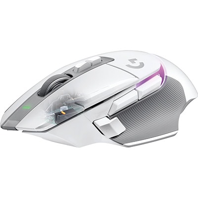 Mouse Gamer Sem Fio Logitech G502 X PLUS LIGHTSPEED com RGB LIGHTSYNC, Sensor HERO 25K, Compatível com PC/ macOS/ Windows- Branco CX 1 UN