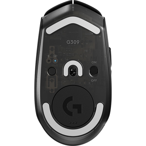 Mouse Gamer sem fio G309 Lightspeed, DPI de até 25.600, Preto, 910-007198, Logitech G - CX 1 UN