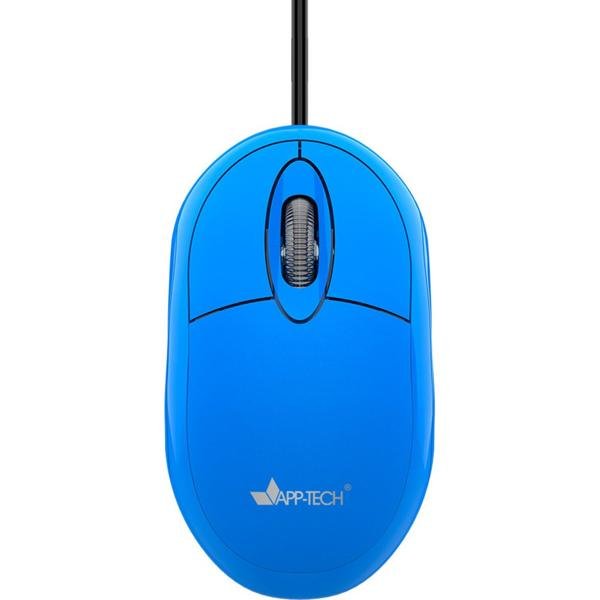 Mouse Óptico USB Azul 1200DPI MF103 App-tech - CX 1 UN