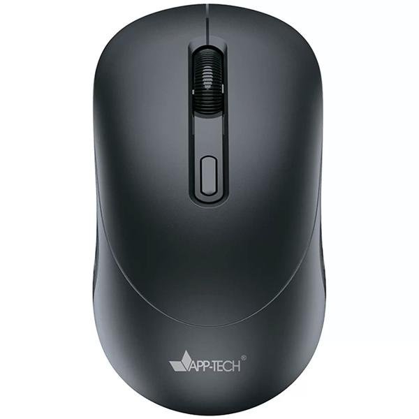 Mouse sem fio, Recarregável, Preto, 1600dpi, MWR550, App-tech - CX 1 UN