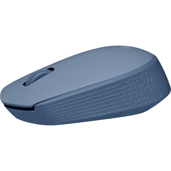 Mouse sem fio Logitech M170 com Design Ambidestro Compacto, Conexão USB e Pilha Inclusa - Azul Claro CX 1 UN