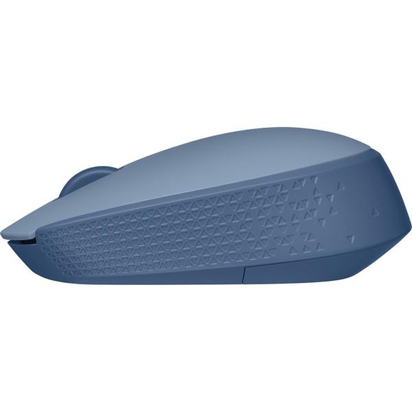 Mouse sem fio Logitech M170 com Design Ambidestro Compacto, Conexão USB e Pilha Inclusa - Azul Claro CX 1 UN