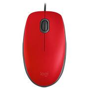 Mouse Óptico USB Vermelho, com Clique Silencioso, Logitech - CX 1 UN