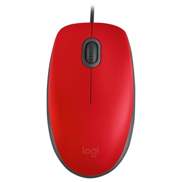 Mouse Óptico USB Vermelho, com Clique Silencioso, Logitech - CX 1 UN