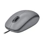 Mouse com fio USB Logitech M110 com Clique Silencioso, Design Ambidestro e Facilidade Plug and Play - Cinza CX 1 UN