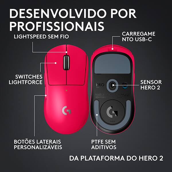 Mouse Gamer s/fio Pro x Superlight rs 910-007544 Logitech G CX 1 UN Mouse Gamer s/fio Pro x Superlight rs 910-007544 Logitech G CX 1 UN