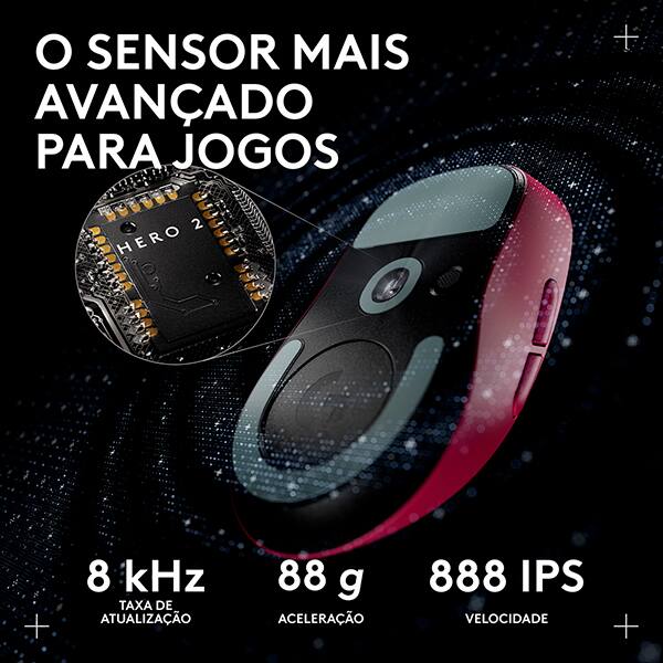 Mouse Gamer s/fio Pro x Superlight rs 910-007544 Logitech G CX 1 UN Mouse Gamer s/fio Pro x Superlight rs 910-007544 Logitech G CX 1 UN