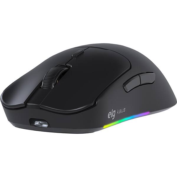 Mouse Gamer Wireless Kaus, 12800 DPI, 6 Botões, RGB, Conexão Tri-Mode, ELG - CX 1 UN