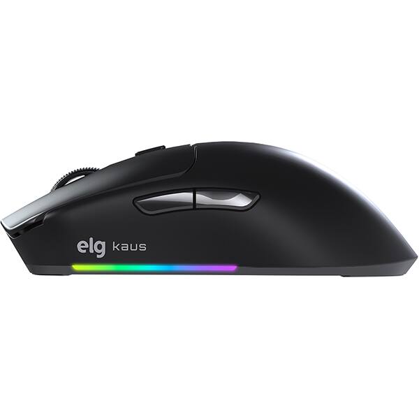 Mouse Gamer Wireless Kaus, 12800 DPI, 6 Botões, RGB, Conexão Tri-Mode, ELG - CX 1 UN