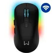 Mouse Gamer s/fio recarregável 10000dpi preto MO421 Warrior CX 1 UN