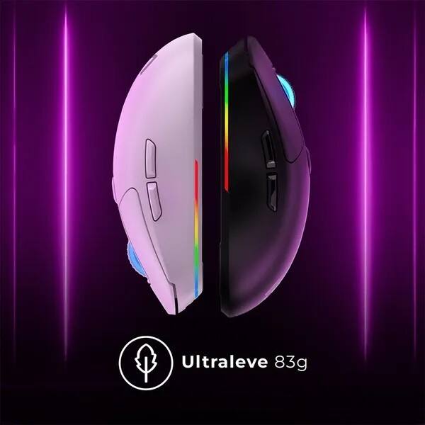 Mouse Gamer s/fio recarregável 10000dpi preto MO421 Warrior CX 1 UN
