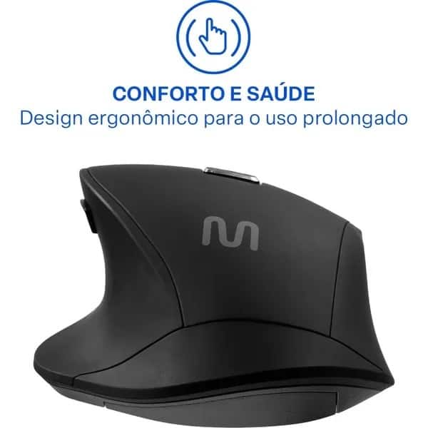 Mouse bluet. e wire. multi-device 3200dpi preto sil. MO401 Multilaser CX 1 UN