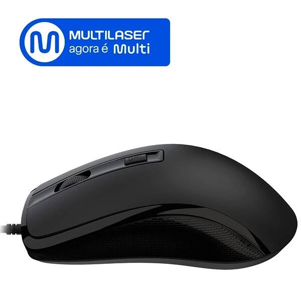Mouse óptico usb 2400dpi preto MF360 MO686 Multilaser CX 1 UN Mouse óptico usb 2400dpi preto MF360 MO686 Multilaser CX 1 UN
