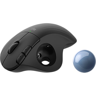 Mouse sem fio Bluetooth Trackball Ergo M575 Preto Logitech - CX 1 UN