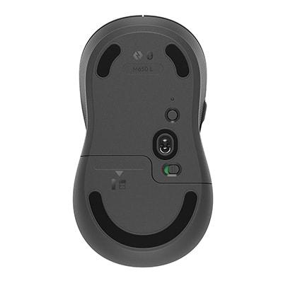 Mouse sem fio Bluetooth M650 para destro, signature Grafite 910-006231 Logitech - CX 1 UN