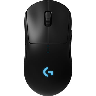 Mouse Gamer Sem Fio Pro Lightspeed RGB Lightsync Ambidestro 6 Botões Sensor HERO Bateria recarregável 910-005271 Logitech G - CX 1 UN