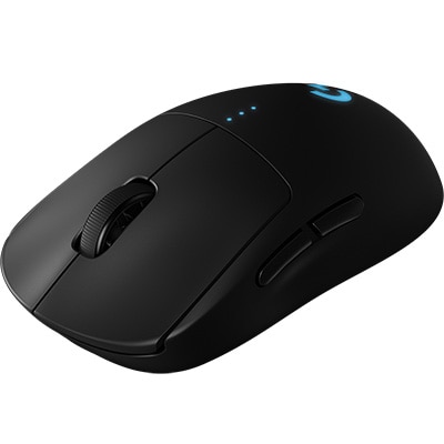 Mouse Gamer Sem Fio Pro Lightspeed RGB Lightsync Ambidestro 6 Botões Sensor HERO Bateria recarregável 910-005271 Logitech G - CX 1 UN