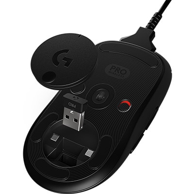 Mouse Gamer Sem Fio Pro Lightspeed RGB Lightsync Ambidestro 6 Botões Sensor HERO Bateria recarregável 910-005271 Logitech G - CX 1 UN