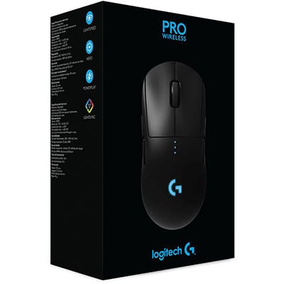 Mouse Gamer Sem Fio Pro Lightspeed RGB Lightsync Ambidestro 6 Botões Sensor HERO Bateria recarregável 910-005271 Logitech G - CX 1 UN