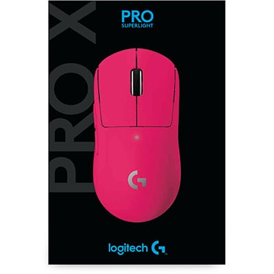 Mouse Gamer sem fio Pro X Superlight, Magenta, 910-005955, Logitech G - CX 1 UN