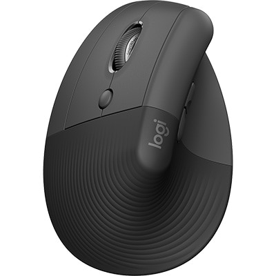 Mouse sem fio bluetooth ergonômico Lift Canhoto graphite Logitech - CX 1 UN